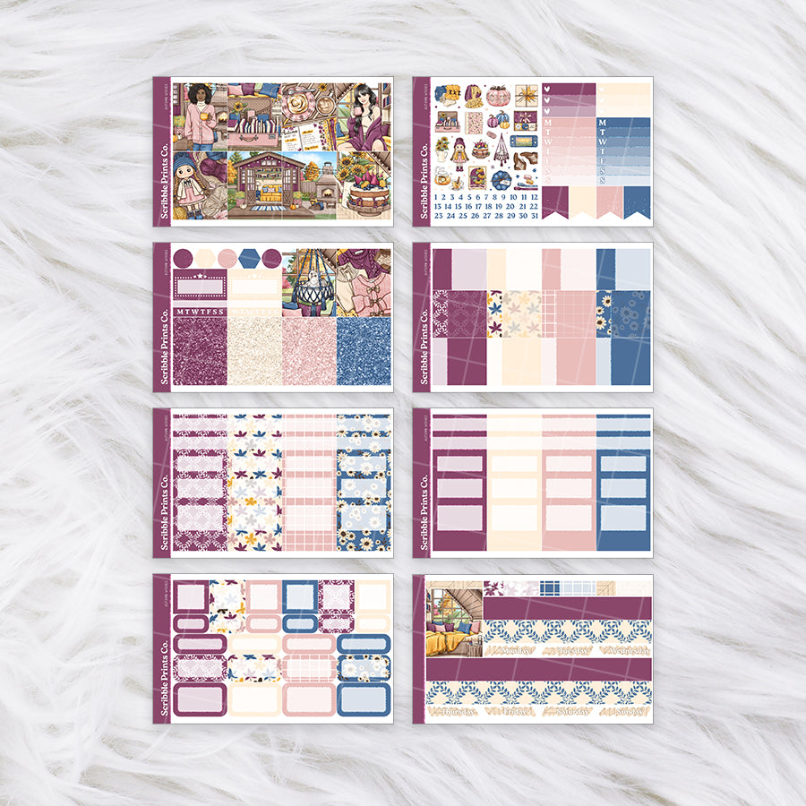Autumn Wishes – Glossy Weekly Planner Kit