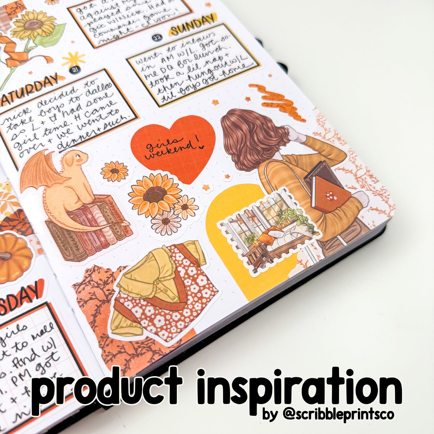 Amber Dream // Matte Journal Sticker Collection
