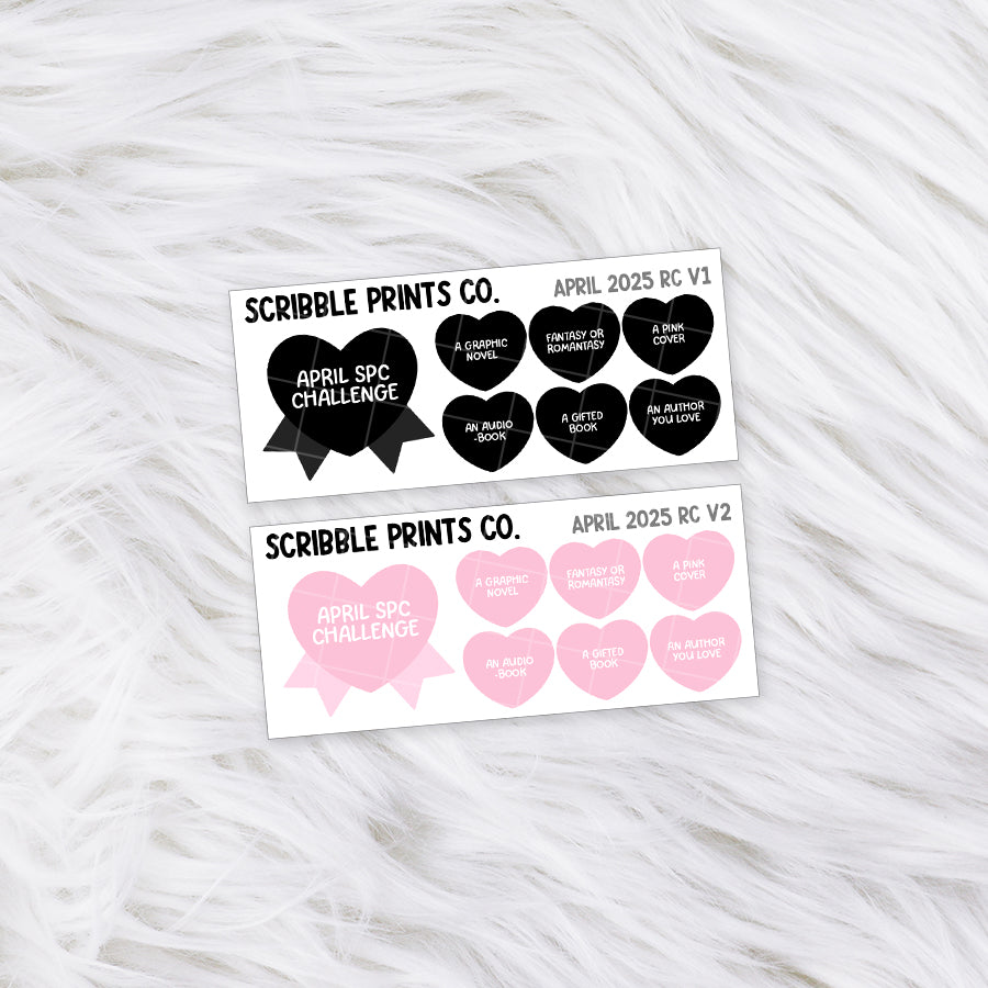 April 2025 Reading Challenge // Matte Reading Journal Stickers