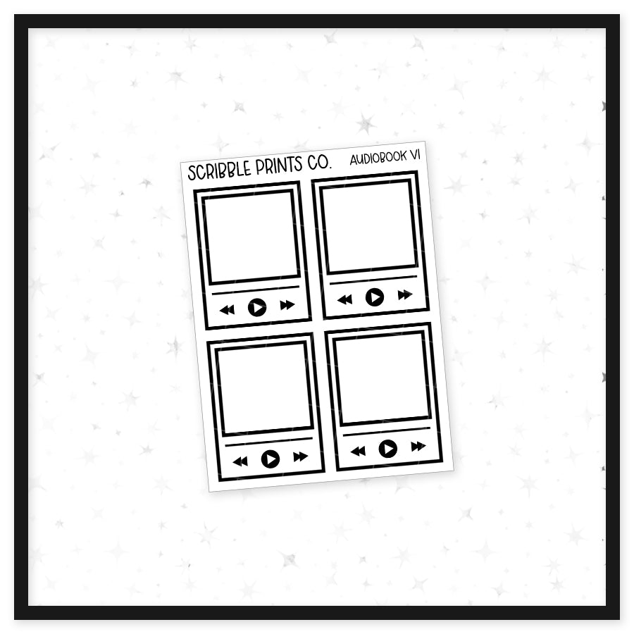 Audiobook V1 // Matte Reading Journal Stickers
