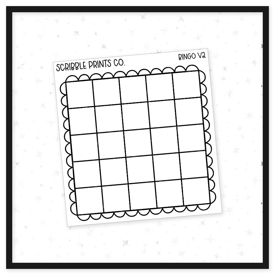 Bingo V2 // Matte Reading Journal Stickers