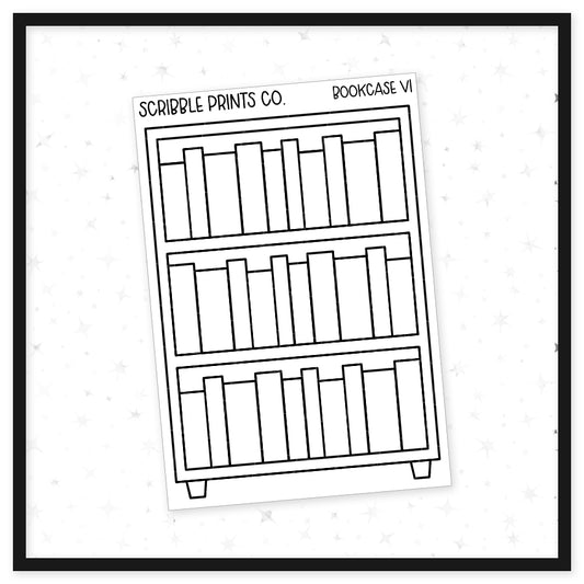 Bookcase V1 // Matte Reading Journal Stickers