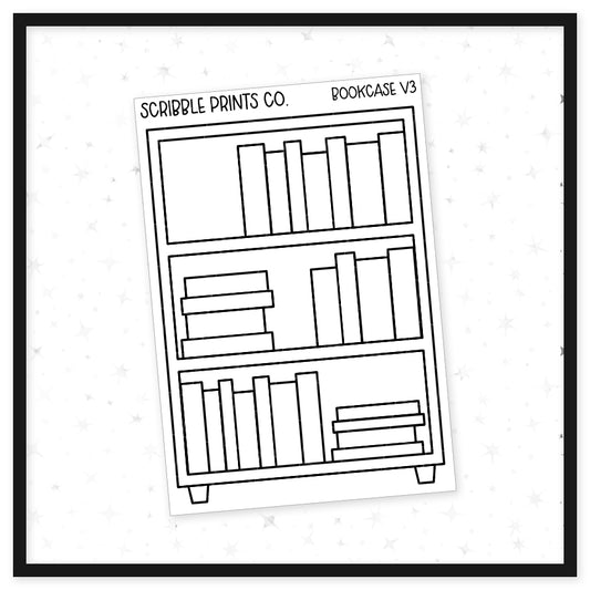 Bookcase V3 // Matte Reading Journal Stickers