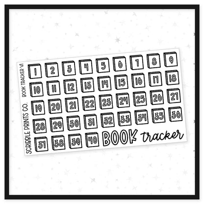 Book Trackers // Matte Reading Journal Stickers