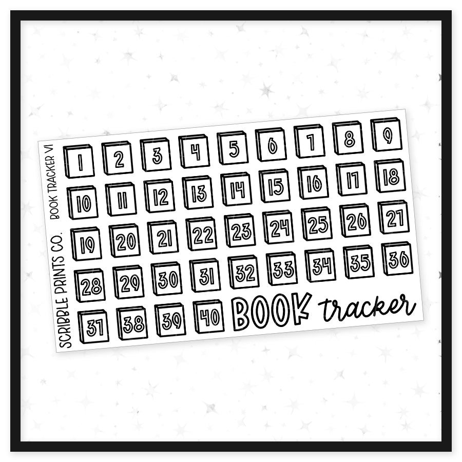 Book Trackers // Matte Reading Journal Stickers