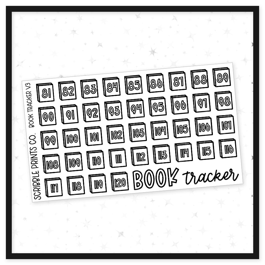Book Trackers // Matte Reading Journal StickersV3