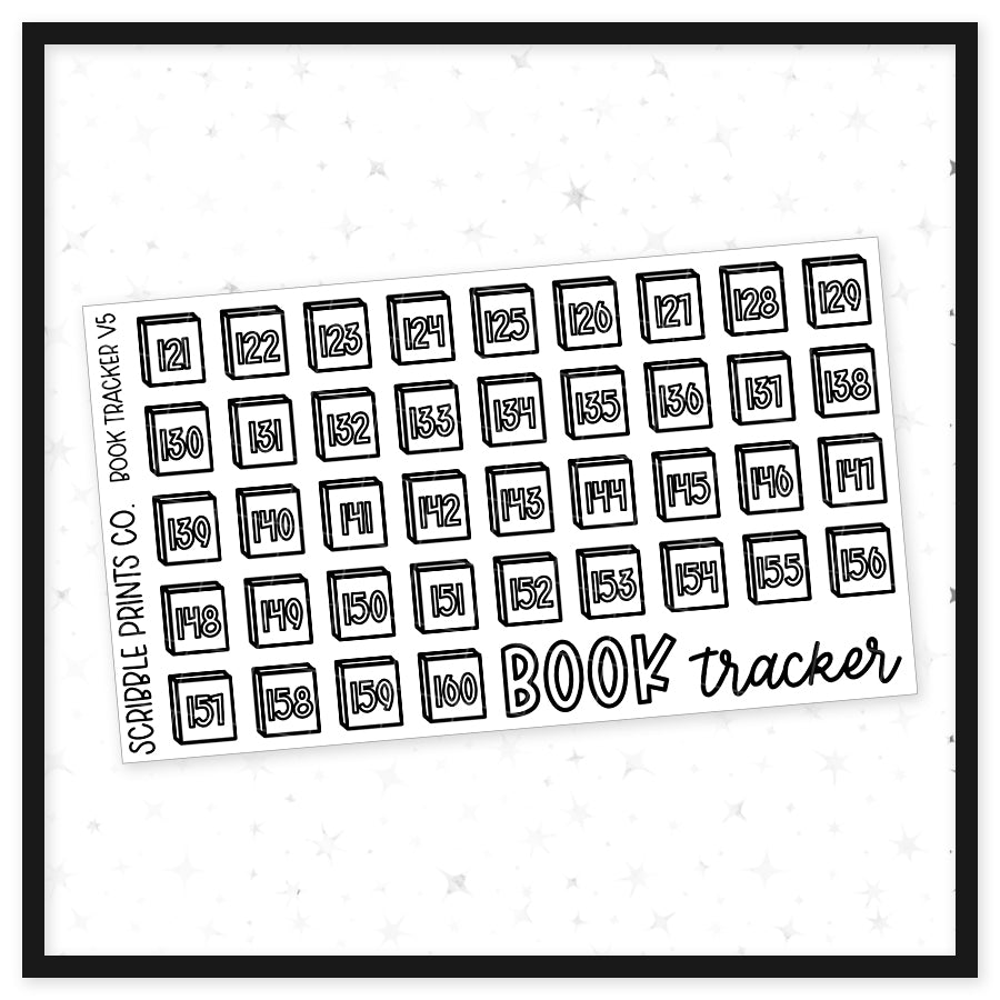 Book Trackers // Matte Reading Journal StickersV5