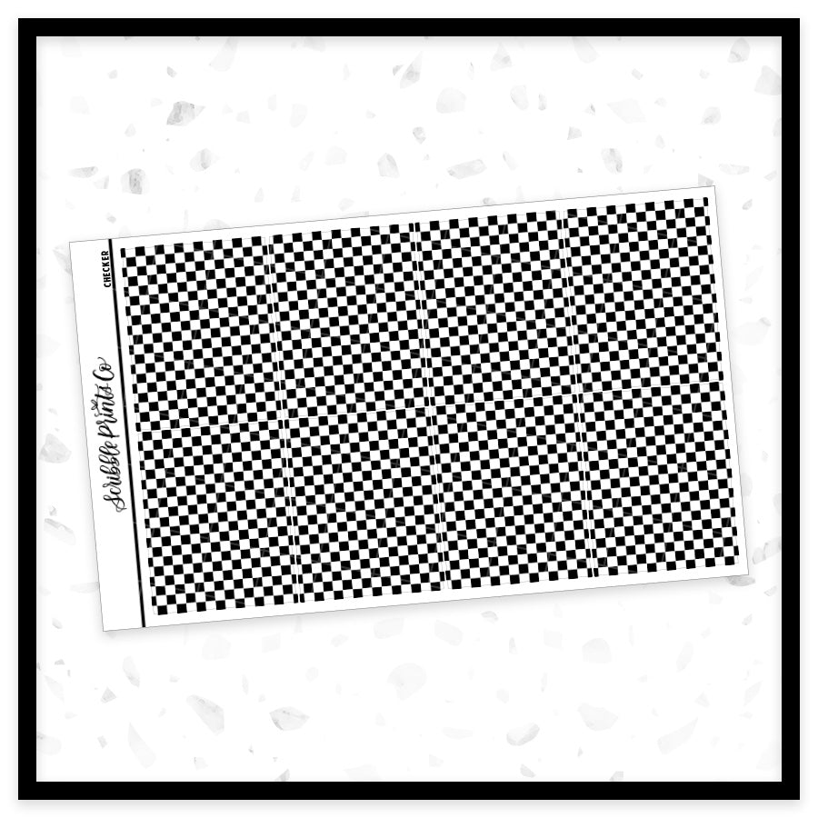 Checker - Bougie Box Underlays // Foil