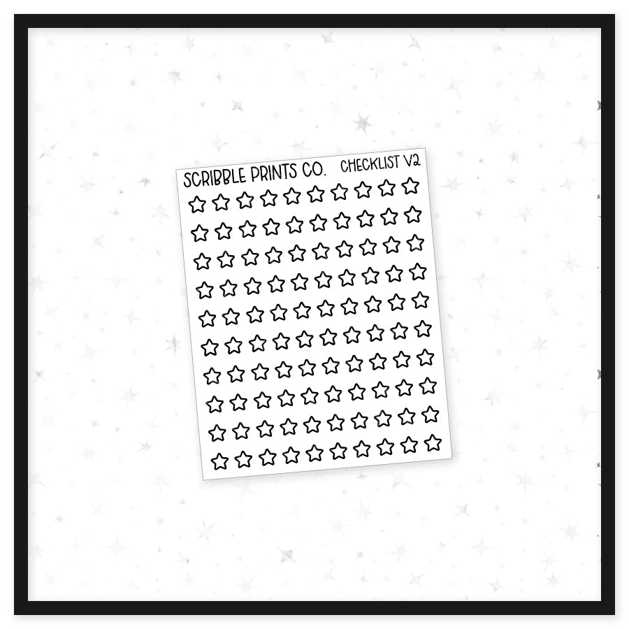 Checklist v2 // Matte Reading Journal Stickers