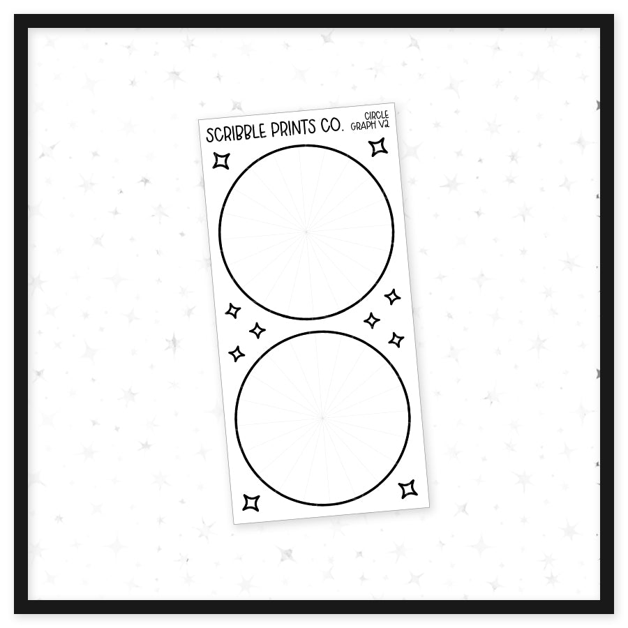 Circle Graph V2 // Matte Reading Journal Stickers