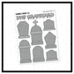 DNF Graveyard V1+V2 // Matte Reading Journal Stickers