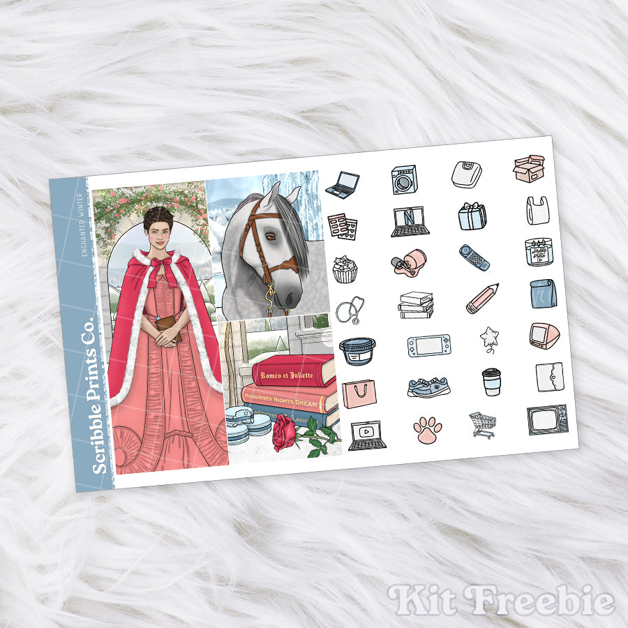 Enchanted Winter – Glossy Weekly Planner Kit