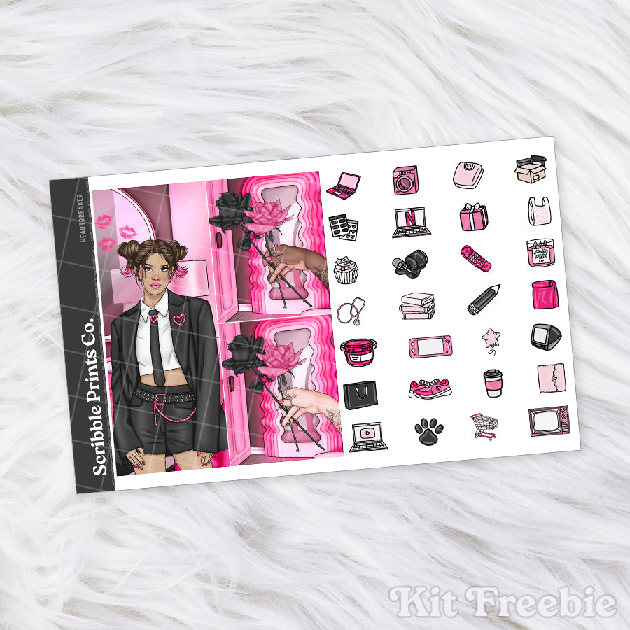 Heartbreaker – Glossy Weekly Planner Kit