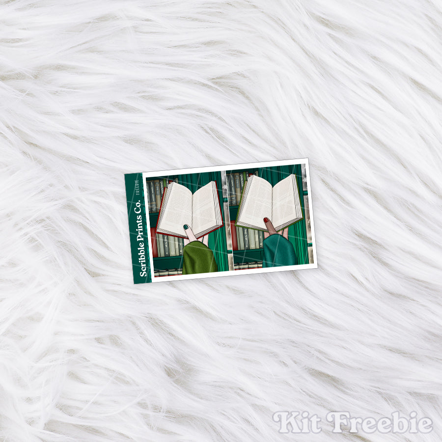 Winter Bookshop – Glossy Weekly Planner Kit