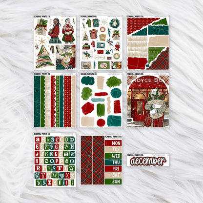 Winter Bookshop Journal Sticker Collection | Matte Removable Reading & Planner Stickers