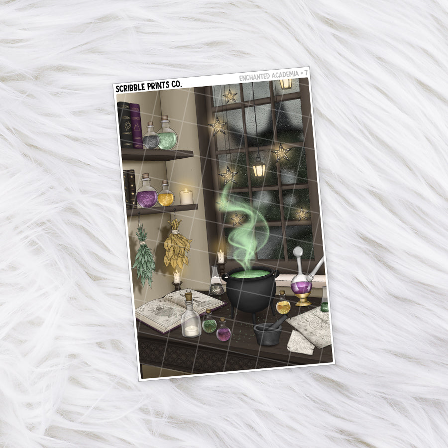 Enchanted Academia Journal Sticker Collection | Matte Removable Reading & Planner Stickers