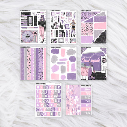 Dead Inside Journal Sticker Collection | Matte Removable Reading & Planner Stickers
