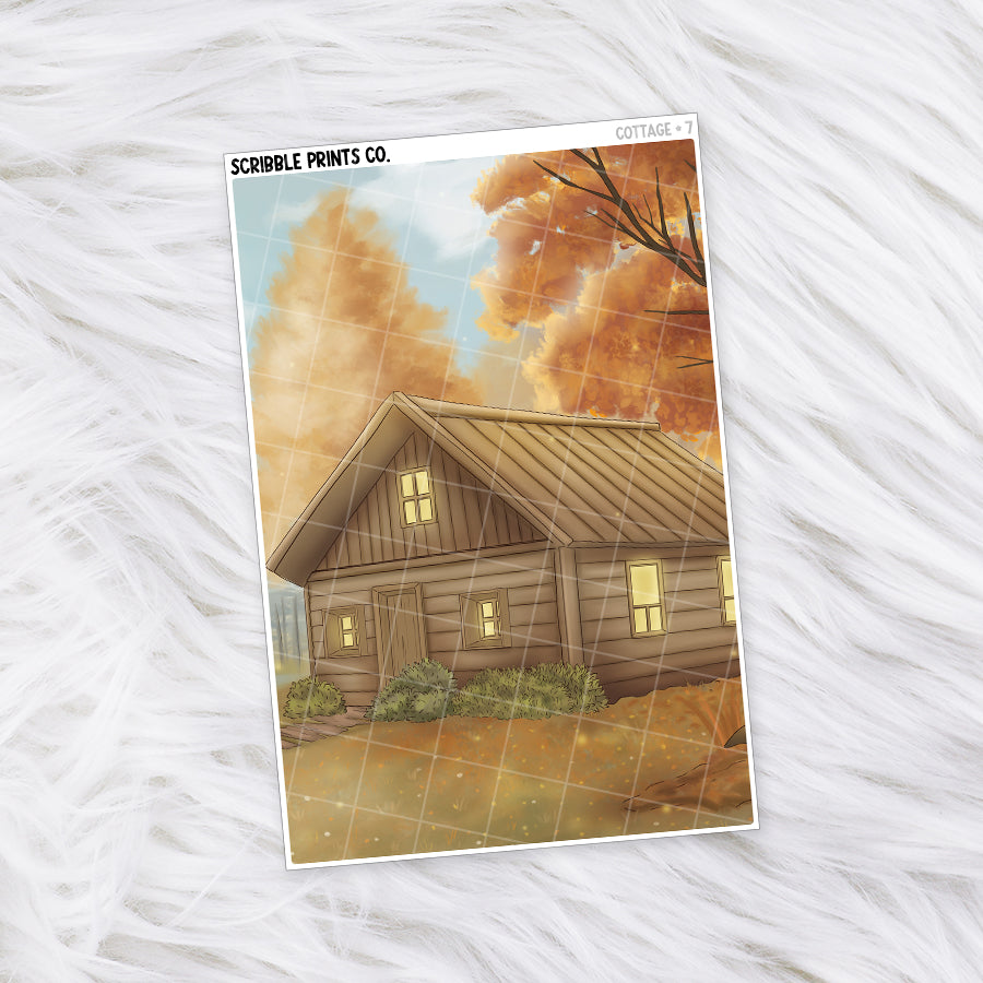 Cottage Journal Sticker Collection | Matte Removable Reading & Planner Stickers7 - Large Sticker