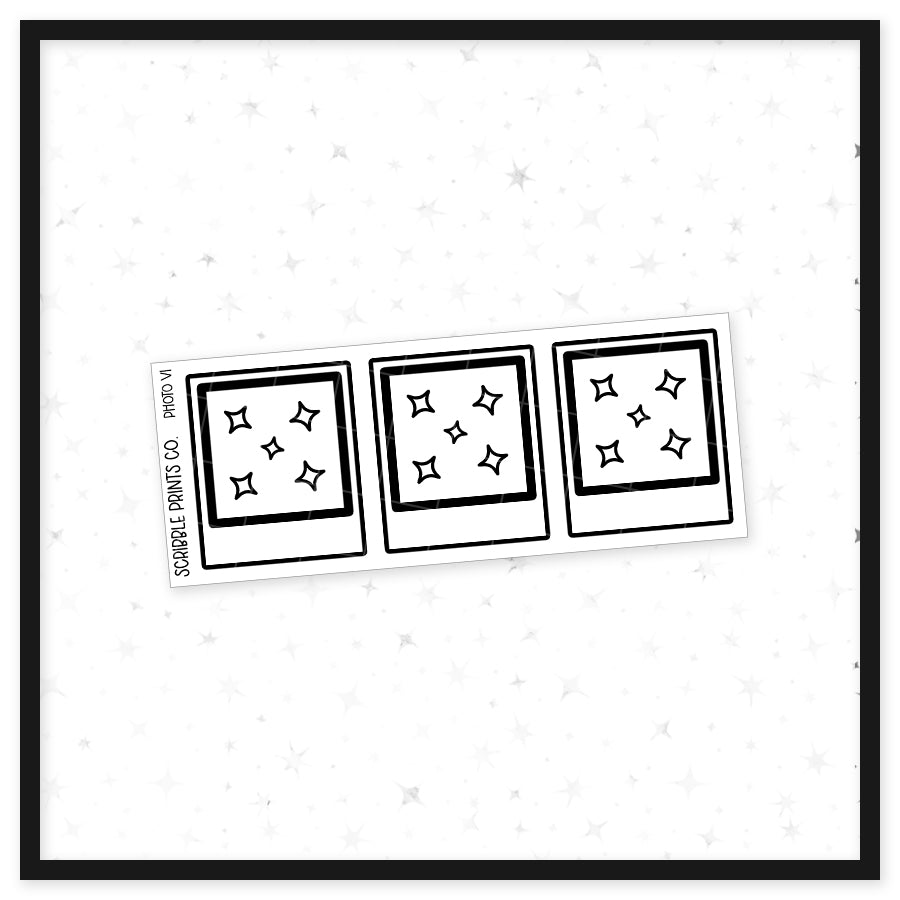Photo V1 // Matte Reading Journal Stickers