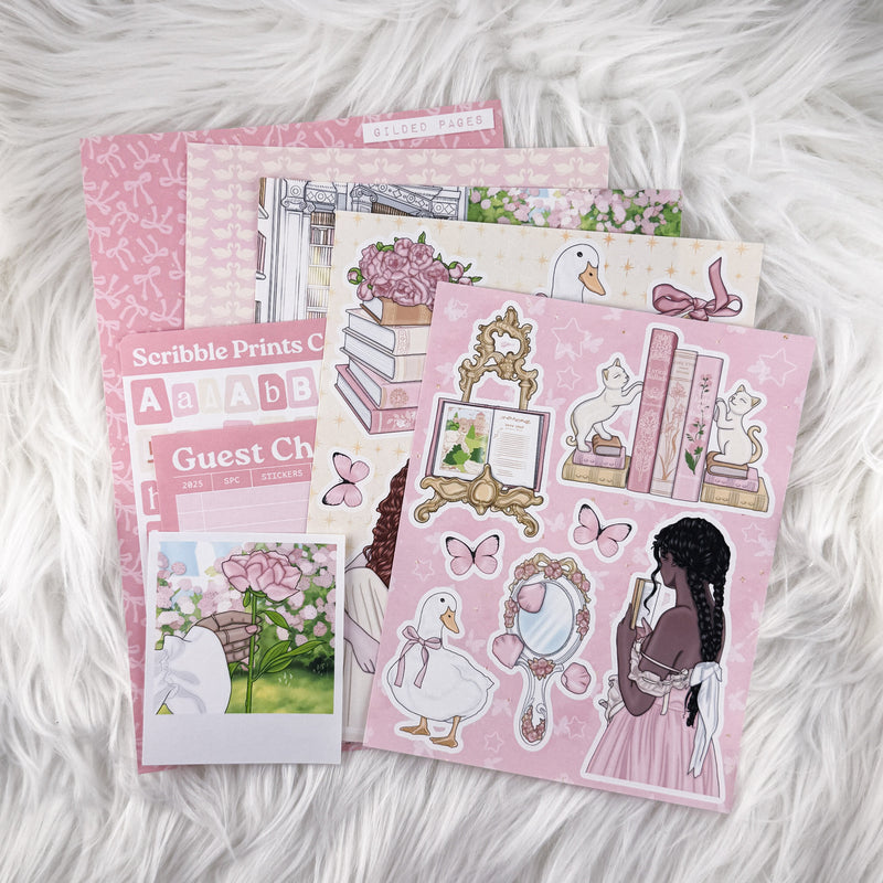 Gilded Pages – Creative Journaling Kit // Matte Junk Journal Stickers