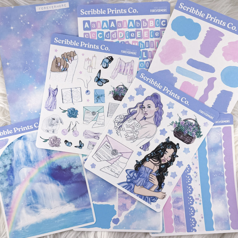 Forevermore Journal Sticker Collection | Matte Removable Reading & Planner Stickers