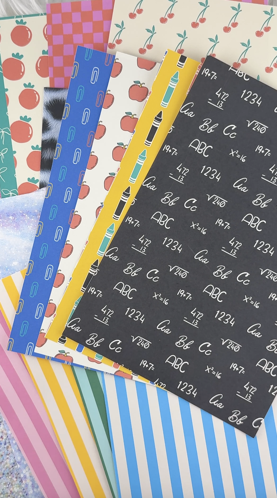 Load video: Stripe Society - A5 Matte Sticker Paper (Set of 4)