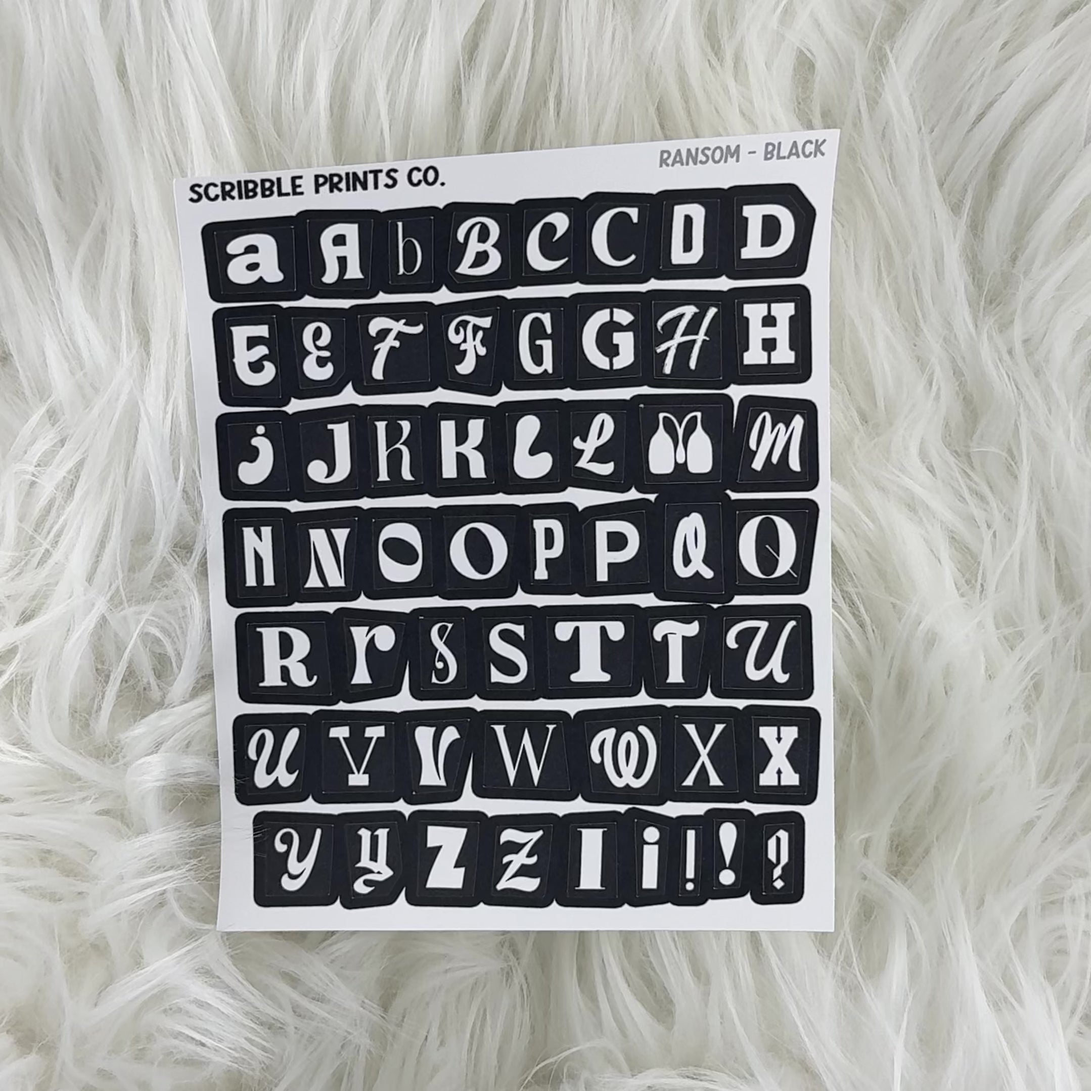 Load video: Ransom Letters // Matte Reading Journal Stickers