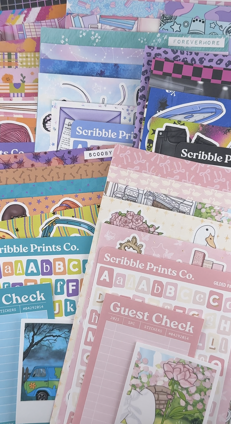 Rococo Birthday – Junk Journal Collage Kit // Matte Sticker Collection