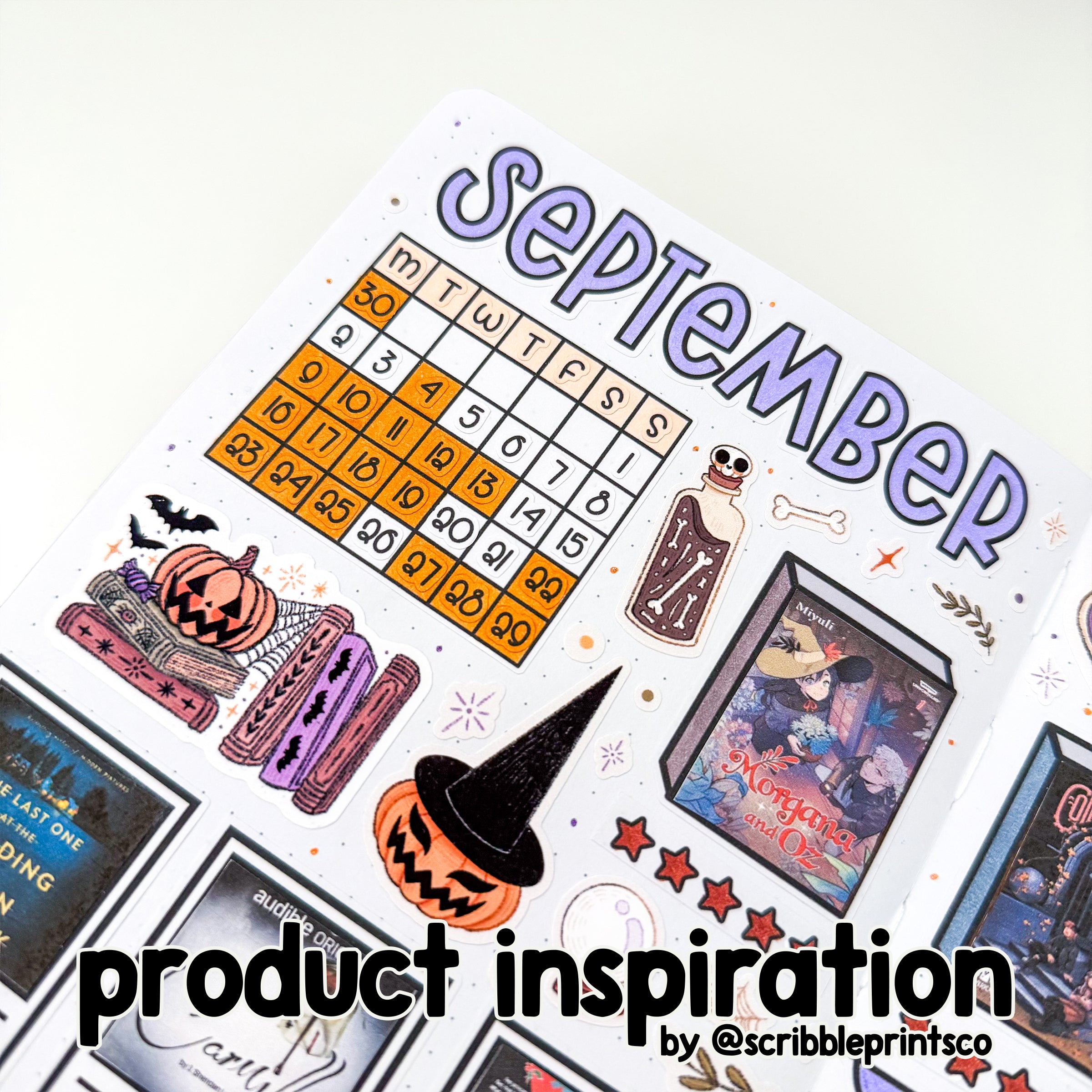 Large Months V1 // Matte Journal Stickers