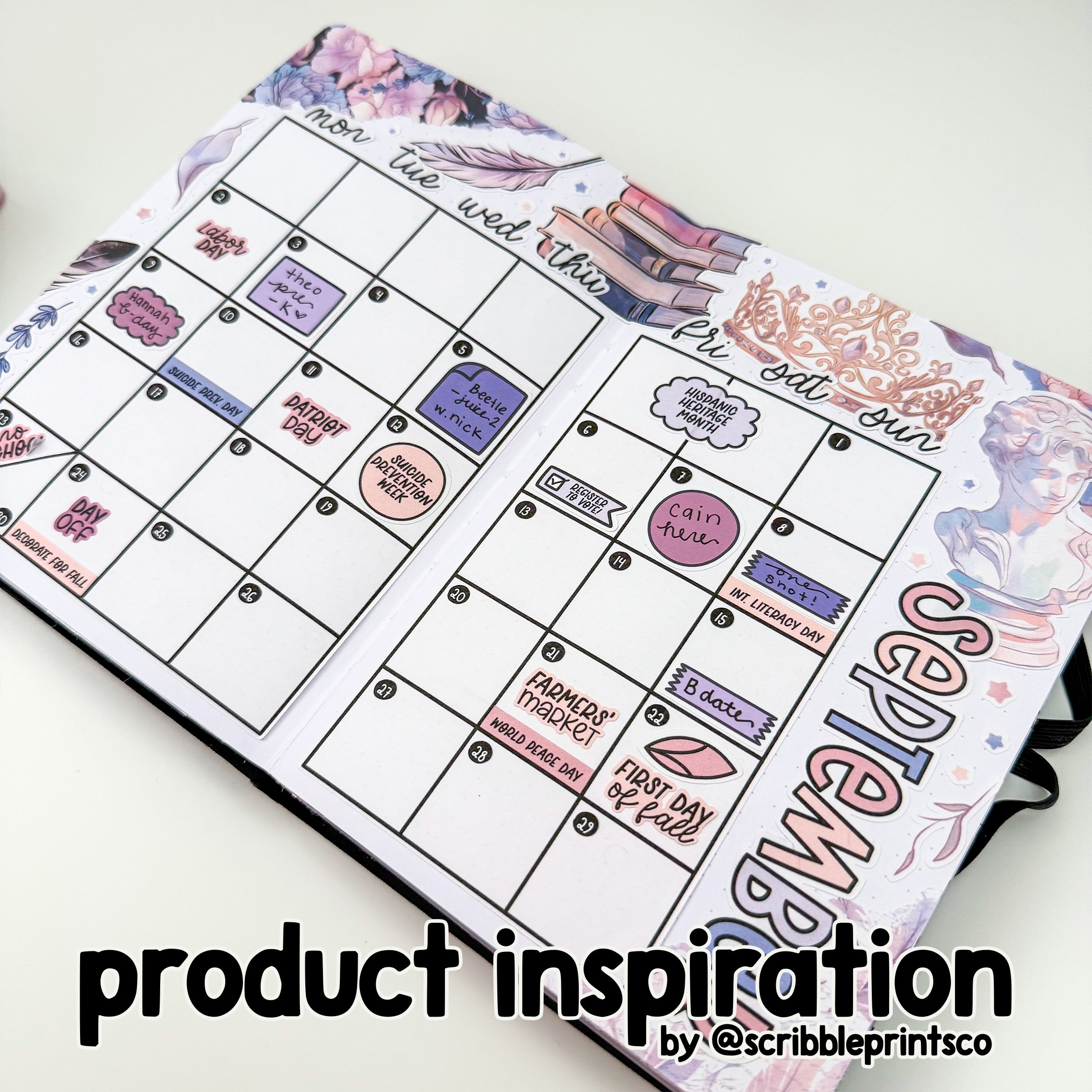 Monthly V1 // Matte Journal Stickers