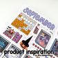 Small Monthly V1 // Matte Journal Stickers