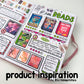 Photo V2 // Matte Reading Journal Stickers