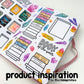 Rainbow Crystals - Deco // Matte Journal Stickers