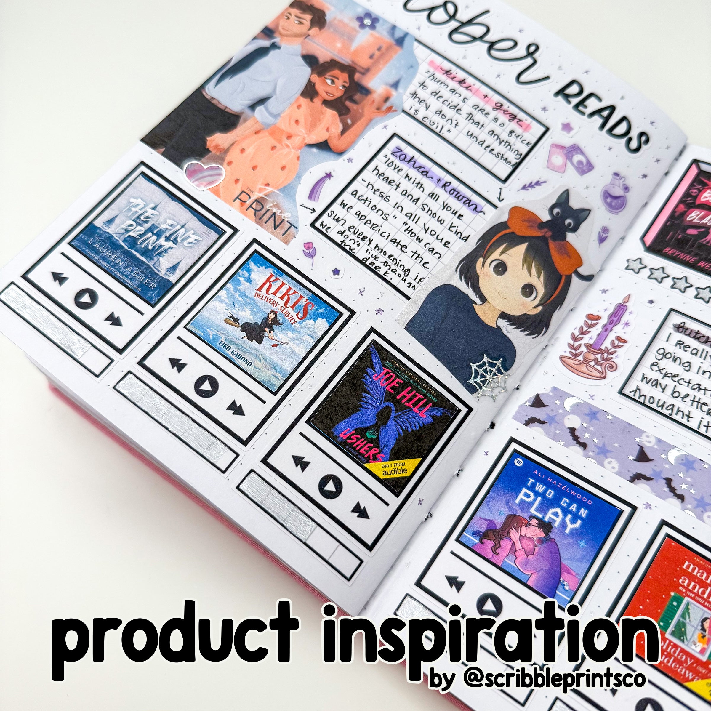 Box V5 // Matte Reading Journal Stickers