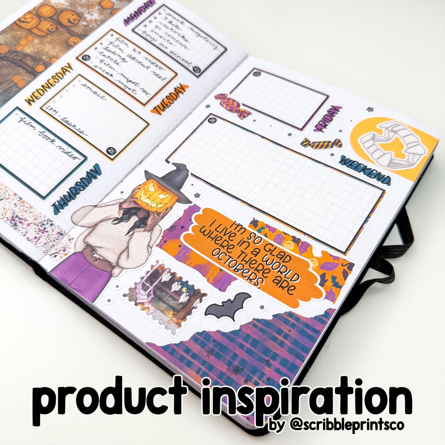 Screamathon // Matte Journal Sticker Collection