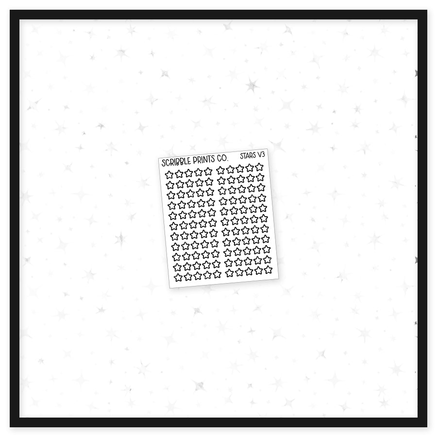Stars V3 // Matte Reading Journal Stickers