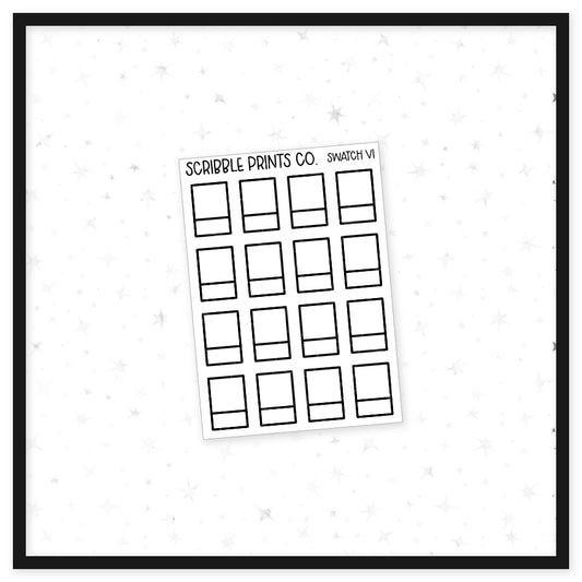 Swatch V1 // Matte Reading Journal Stickers