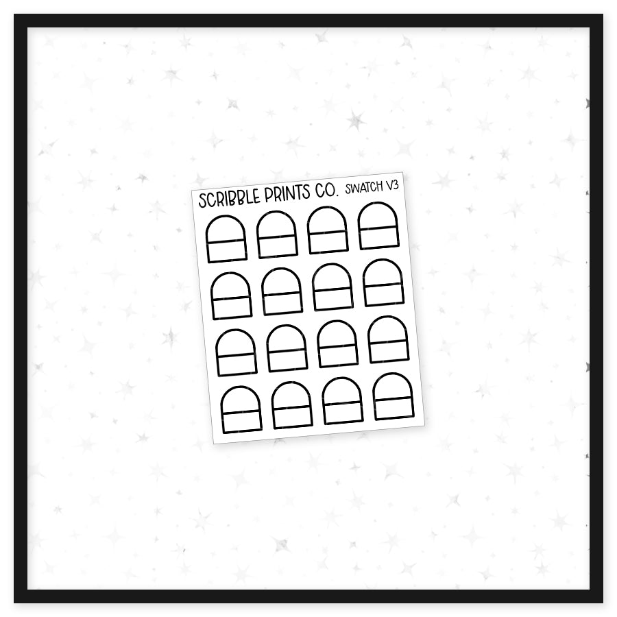 Swatch V3 // Matte Reading Journal Stickers