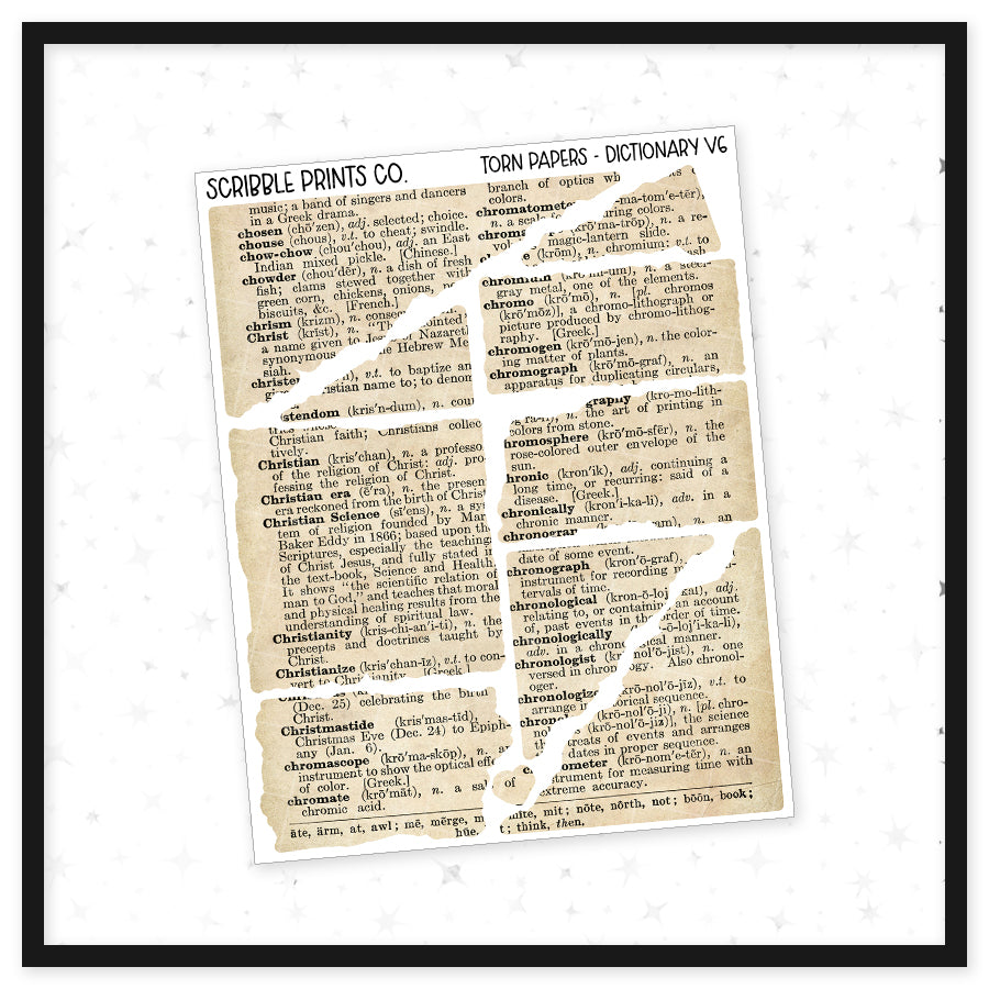 Torn Papers // Matte Journal Stickers