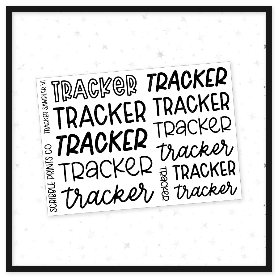 Tracker Sampler // Matte Reading Journal Stickers
