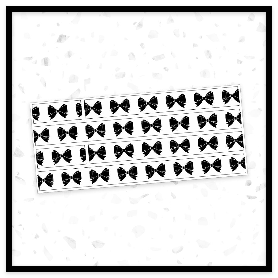 Bows - 15mm Washi Overlay // Foil