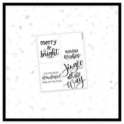 Christmas Quotes - Full Box Overlays // Foil