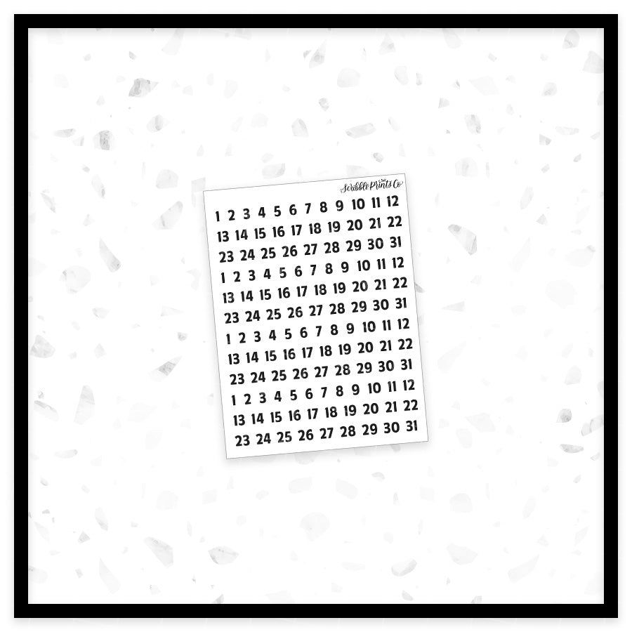 Date Squares // Foil