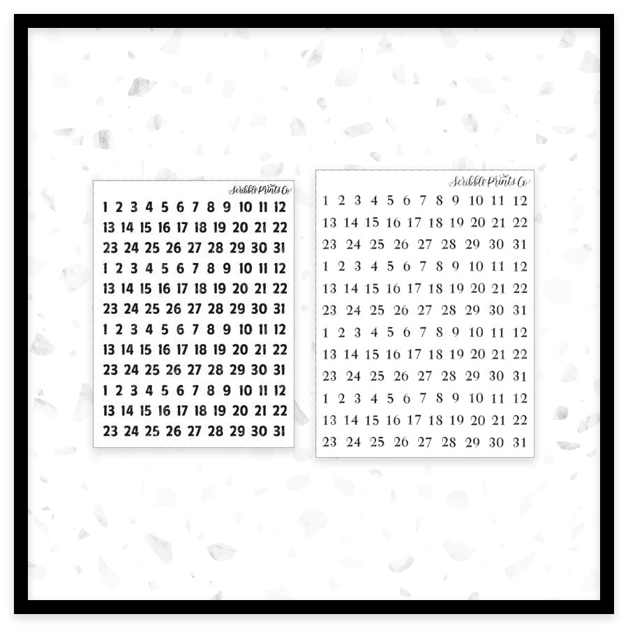 Date Squares // Foil