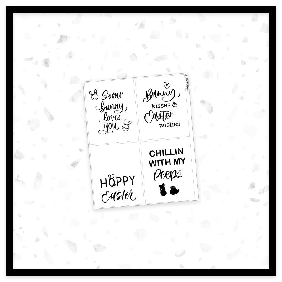 Easter Quotes - Full Box Overlays // Foil