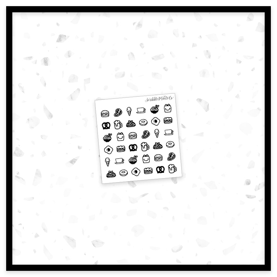 Icons // FoilAssorted - Food Gold