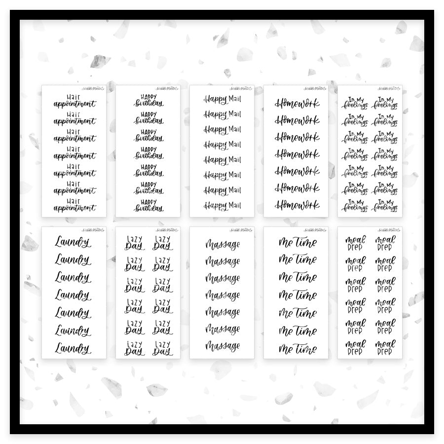 Foiled Scripts // H-N