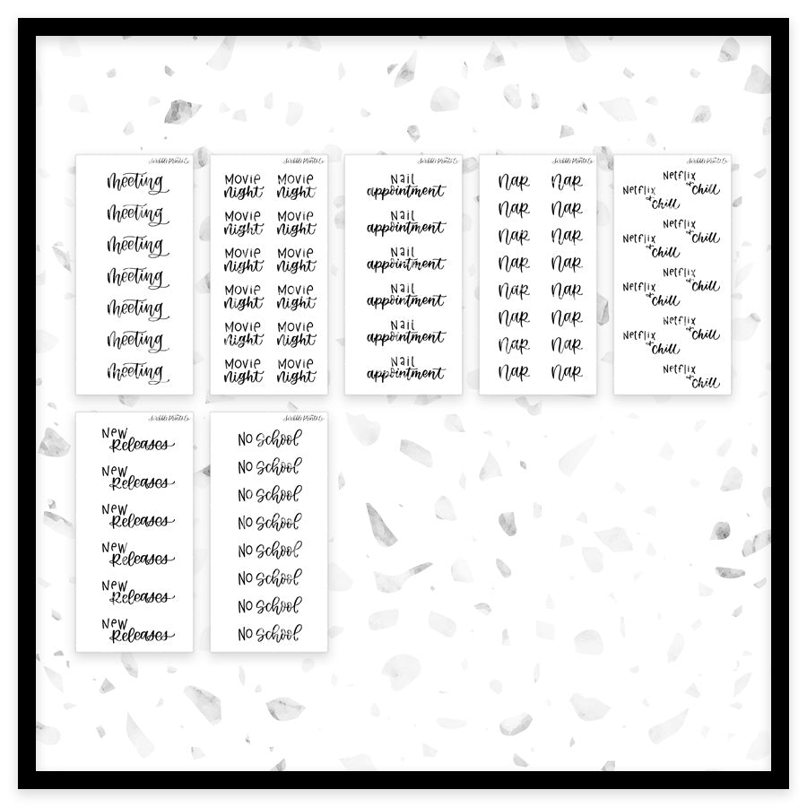 Foiled Scripts // H-N