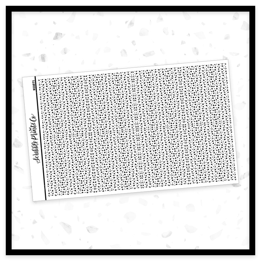 Hearts - Bougie Box Underlays // Foil