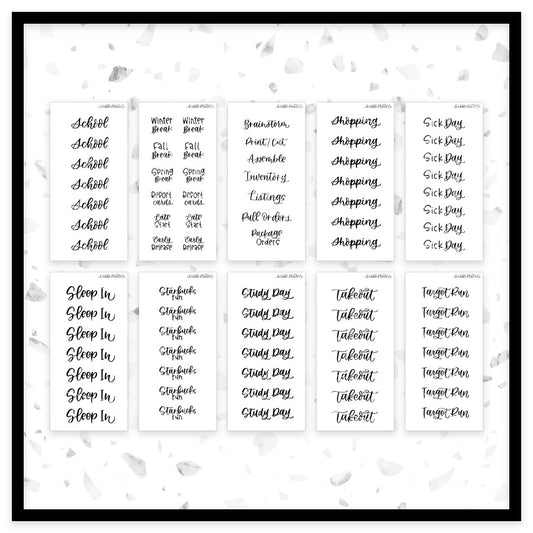 Foiled Scripts // S-T